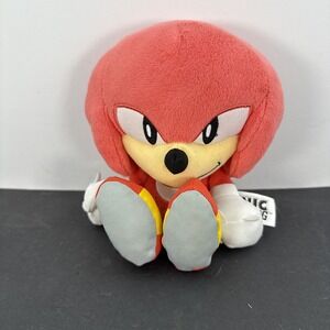Sega Sonic The Hedgehog Knuckles 8" Plush Jakks Pacific Stuffed Toy